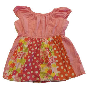 Gymboree Girl's Size 10 Pink Flower Design Knee Length Dress